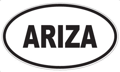 ARIZA - Oval Sticker