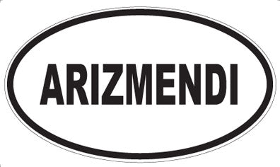 ARIZMENDI - Oval Sticker