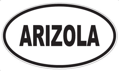 ARIZOLA - Oval Sticker
