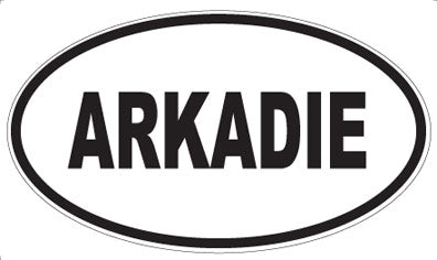 ARKADIE - Oval Sticker