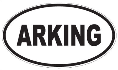 ARKING - Oval Sticker