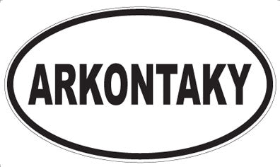 ARKONTAKY - Oval Magnet
