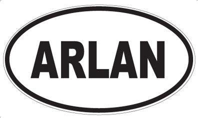 ARLAN - Oval Sticker