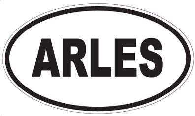 ARLES - Oval Sticker