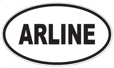 ARLINE - Oval Sticker