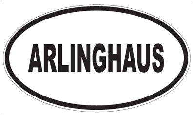ARLINGHAUS - Oval Magnet