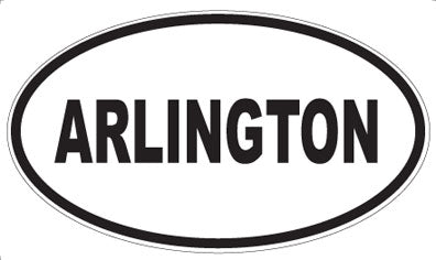 ARLINGTON - Oval Magnet