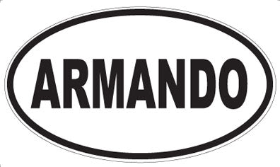 ARMANDO - Oval Magnet
