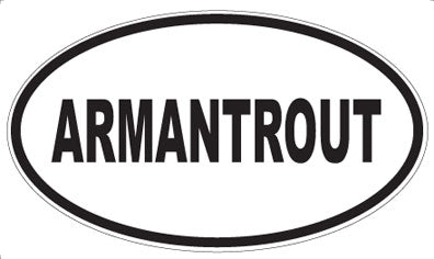 ARMANTROUT - Oval Sticker
