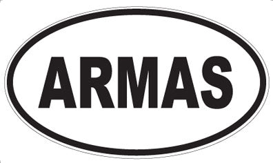 ARMAS - Oval Magnet