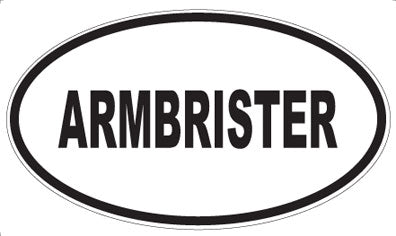 ARMBRISTER - Oval Sticker