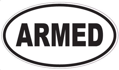 ARMED - Oval Sticker