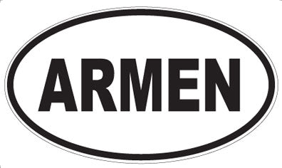 ARMEN - Oval Sticker