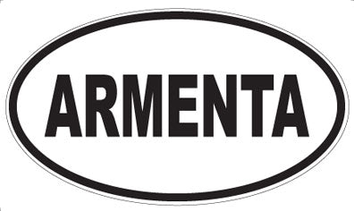 ARMENTA - Oval Magnet