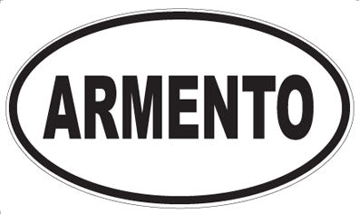 ARMENTO - Oval Magnet