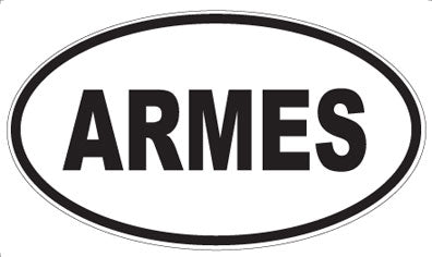 ARMES - Oval Sticker