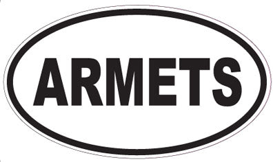 ARMETS - Oval Sticker