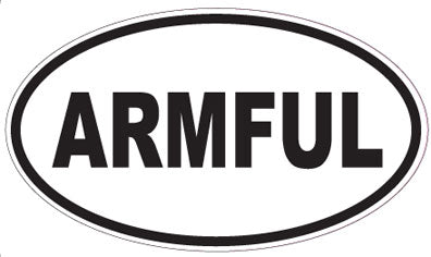 ARMFUL - Oval Sticker