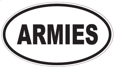 ARMIES - Oval Sticker