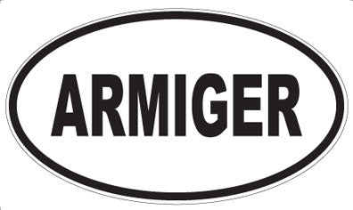 ARMIGER - Oval Magnet