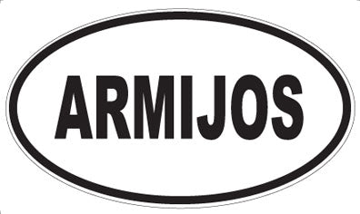 ARMIJOS - Oval Sticker