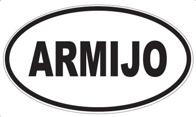 ARMIJO - Oval Magnet