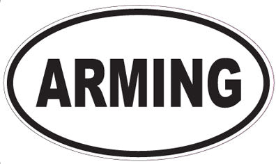 ARMING - Oval Sticker
