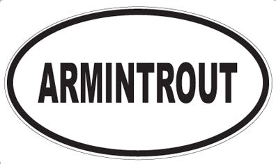 ARMINTROUT - Oval Magnet