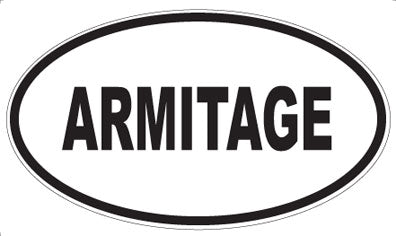 ARMITAGE - Oval Magnet