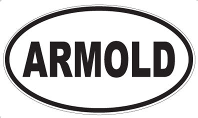 ARMOLD - Oval Sticker