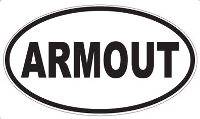 ARMOUT - Oval Sticker