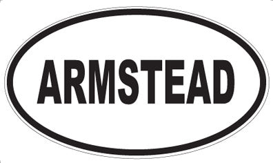 ARMSTEAD - Oval Magnet