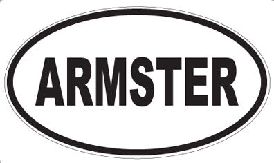 ARMSTER - Oval Sticker