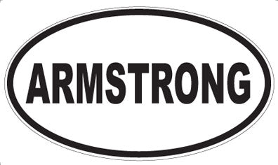 ARMSTRONG - Oval Sticker