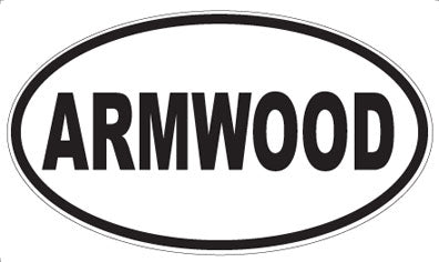 ARMWOOD - Oval Sticker