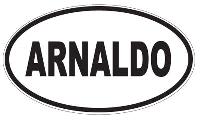 ARNALDO - Oval Sticker