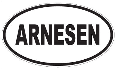 ARNESEN - Oval Sticker