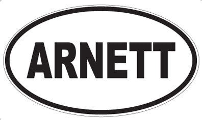 ARNETT - Oval Sticker