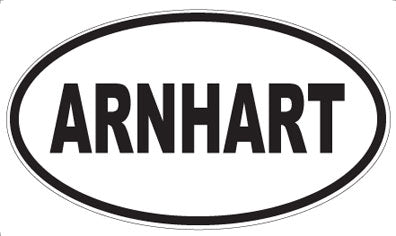 ARNHART - Oval Sticker