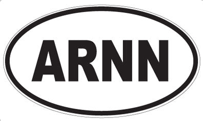 ARNN - Oval Sticker