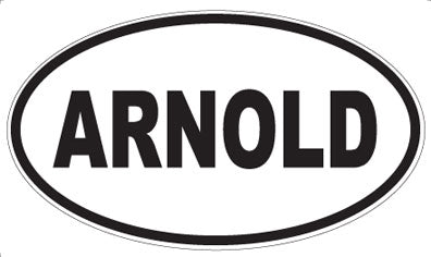 ARNOLD - Oval Sticker