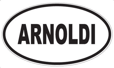 ARNOLDI - Oval Sticker