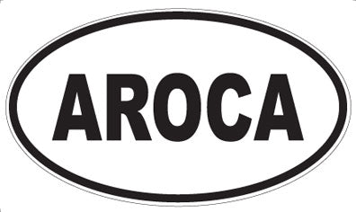 AROCA - Oval Sticker