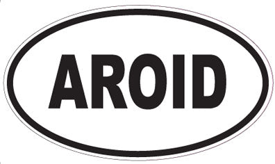 AROID - Oval Sticker