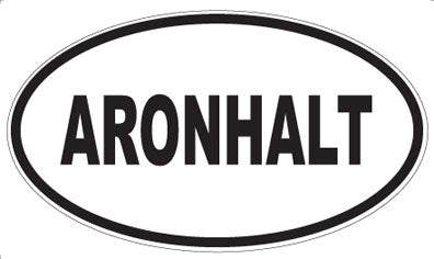 ARONHALT - Oval Sticker
