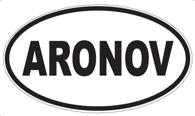ARONOV - Oval Sticker