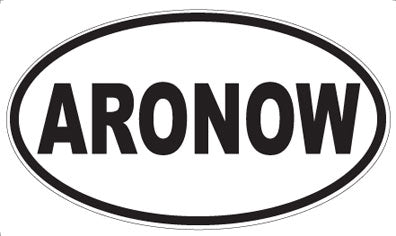 ARONOW - Oval Sticker
