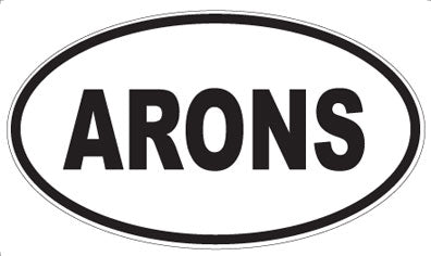 ARONS - Oval Sticker