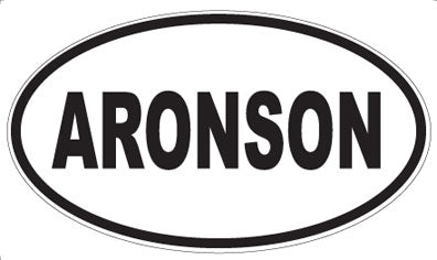 ARONSON - Oval Sticker