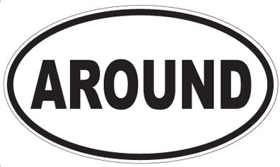 AROUND - Oval Sticker